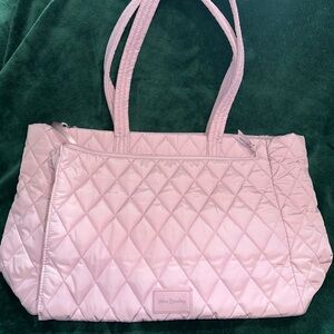 Vera Bradley Light Pink Quilted Tote
